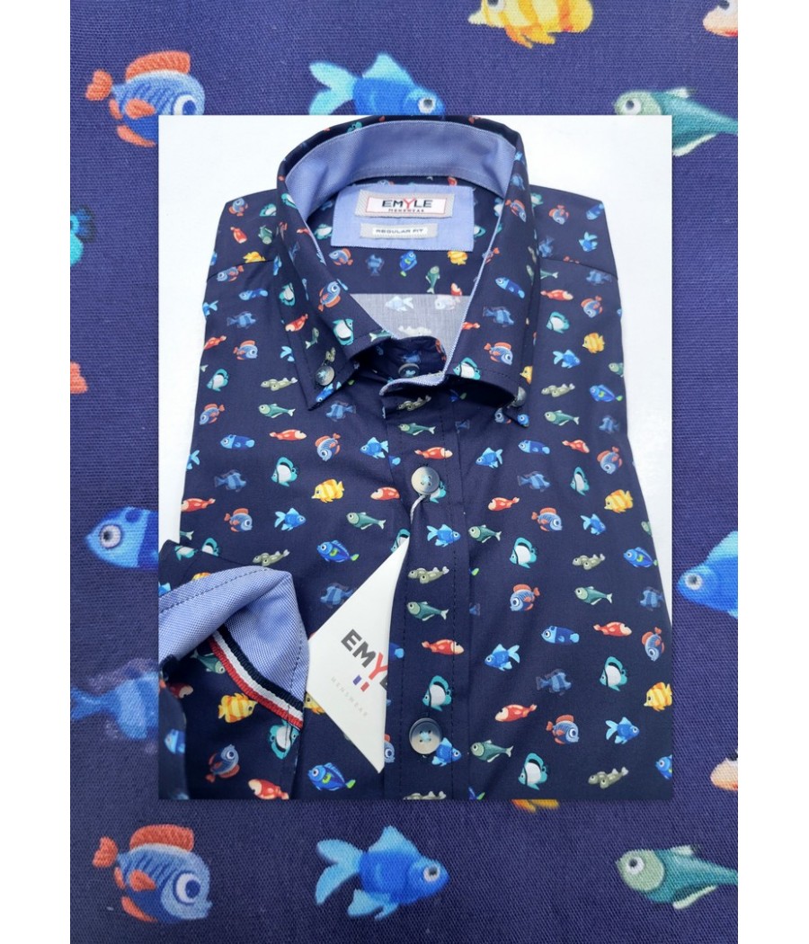 CHEMISE EMYLE "POISSONS"